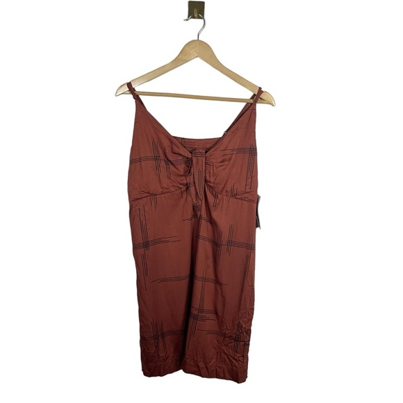 NWT RVCA Women’s Capital Knot Tank Dress in Rust Size L - Picture 11 of 17